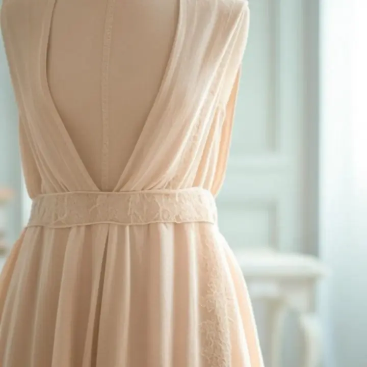 Minimalista, térdig érő ruha kifinomult szabással